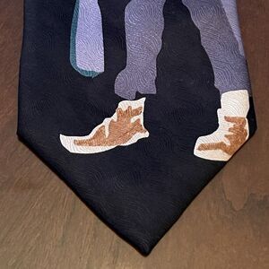 Vintage Wild Ties humbug Hand Made 100% Silk Men’s Neck Tie Made In China